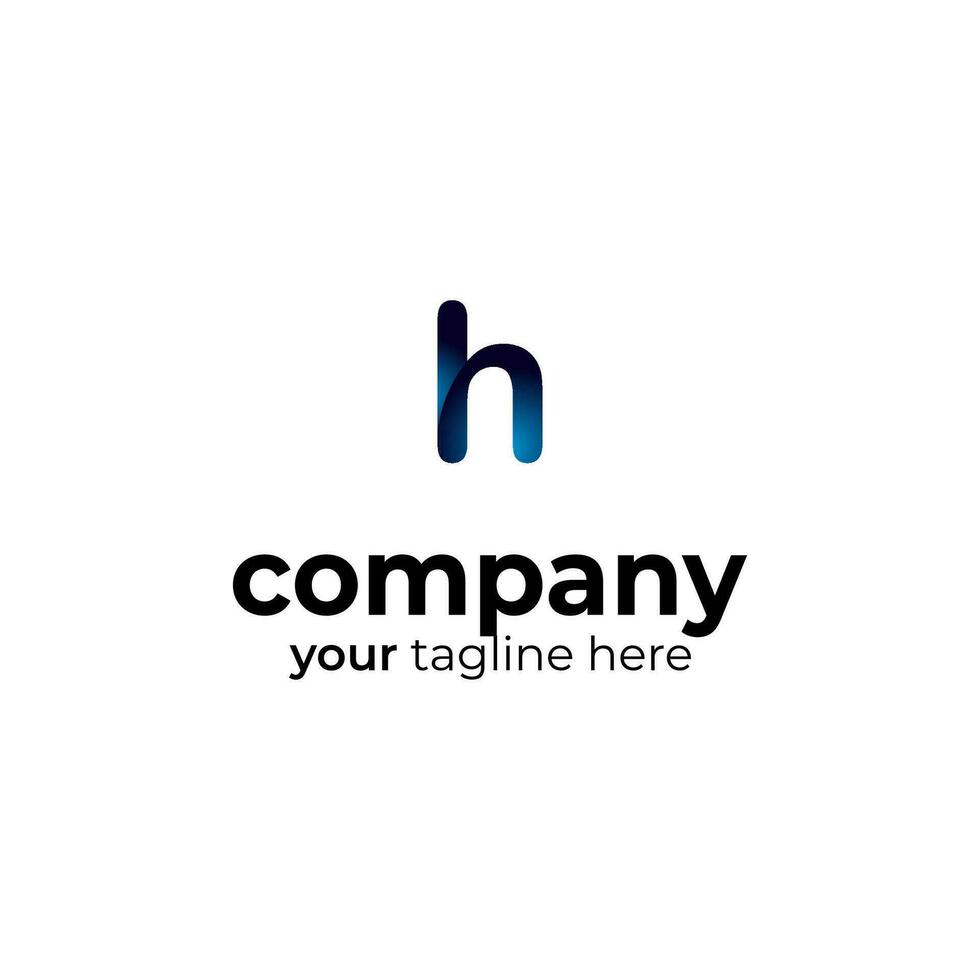Symbol h Brief Logo auf Weiß Hintergrund, können Sein benutzt zum Kunst Firmen, Sport, usw vektor