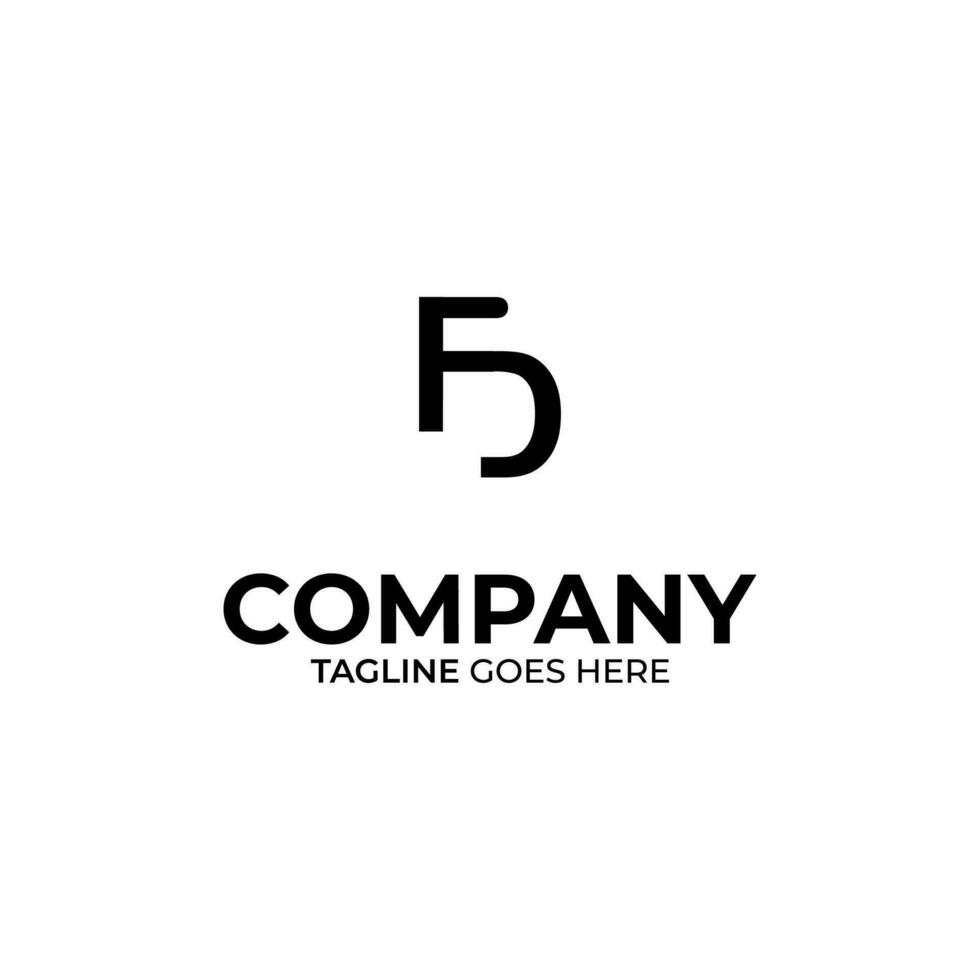 Symbol fd Brief Logo auf Weiß Hintergrund, können Sein benutzt zum Kunst Firmen, Sport, usw vektor