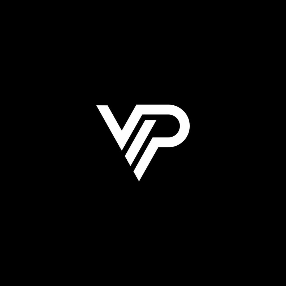VIP-Brief-Monogramm-Vorlage für modernes Design vektor