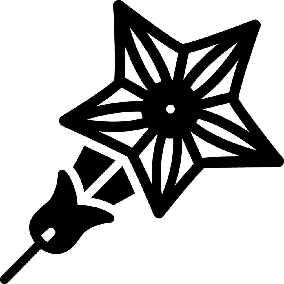 solide Symbol zum Star Ruhm vektor