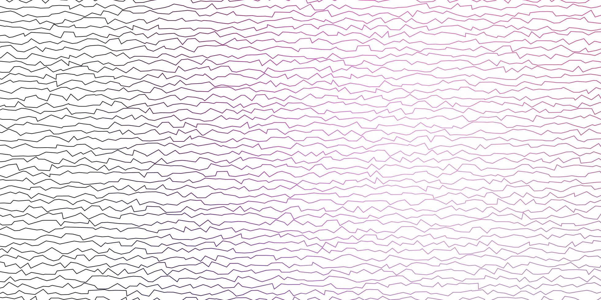 dunkelvioletter rosa Vektorhintergrund mit gebogenen Linien vektor