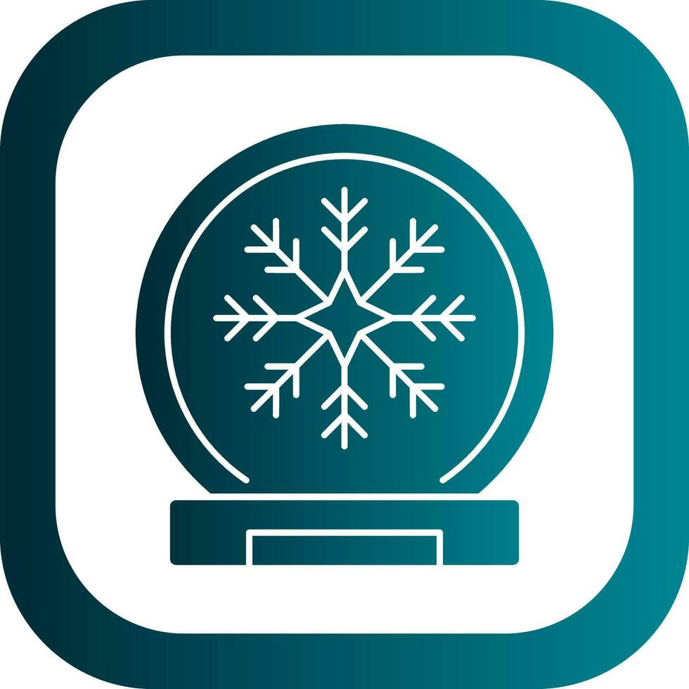 Schnee Globus Vektor Symbol Design
