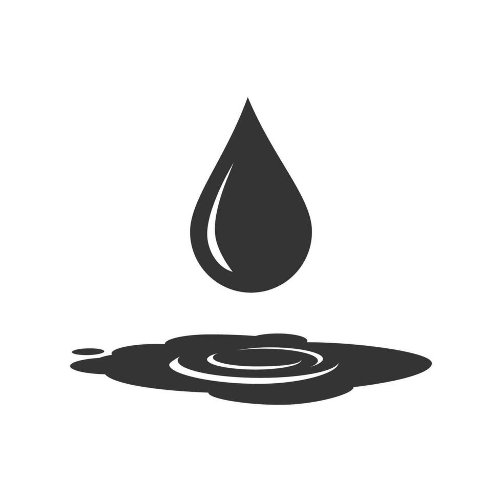släppa vatten ikon grafisk vektor design illustration