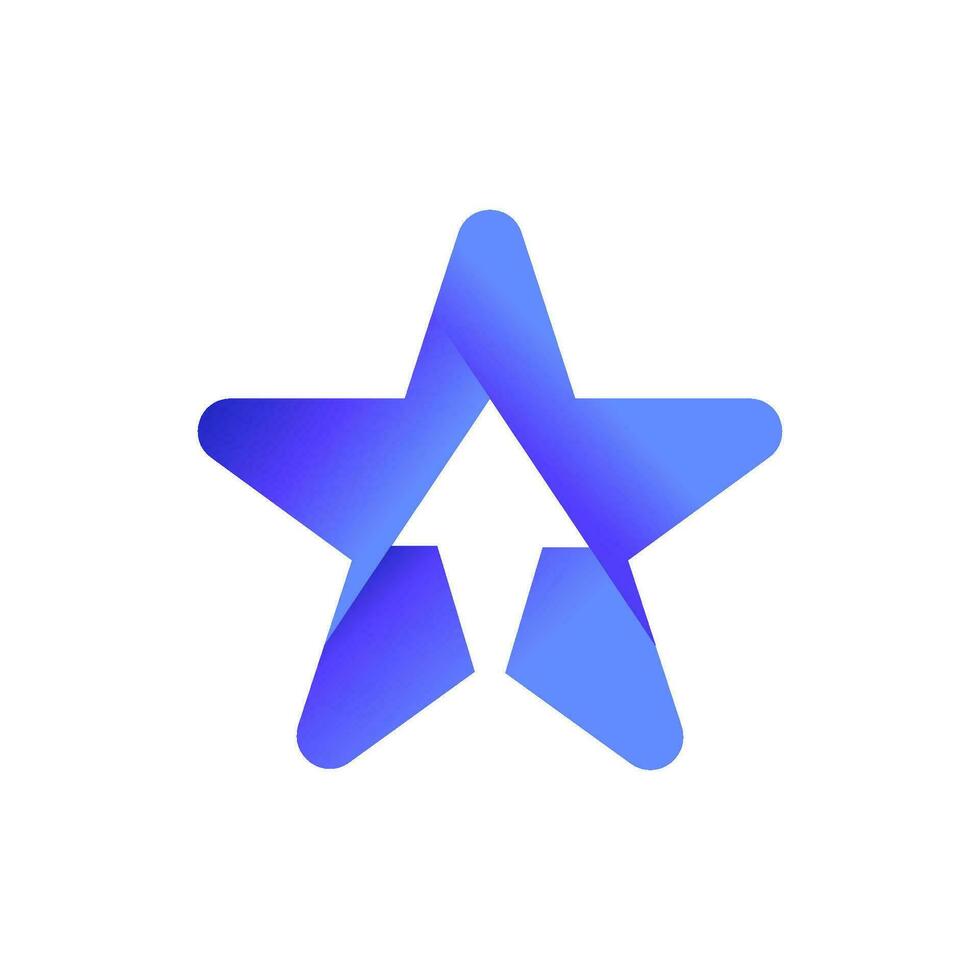 erheben Star Logo Vektor Design Illustration