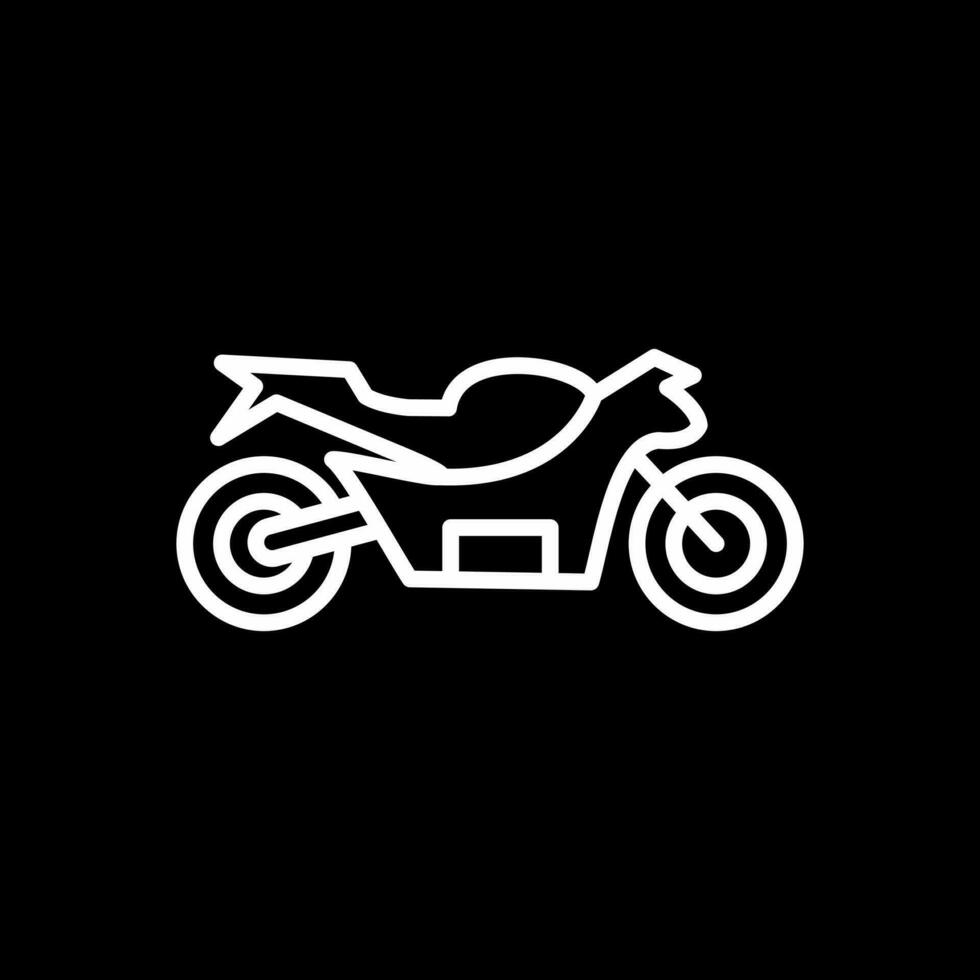 Motorrad-Vektor-Icon-Design vektor