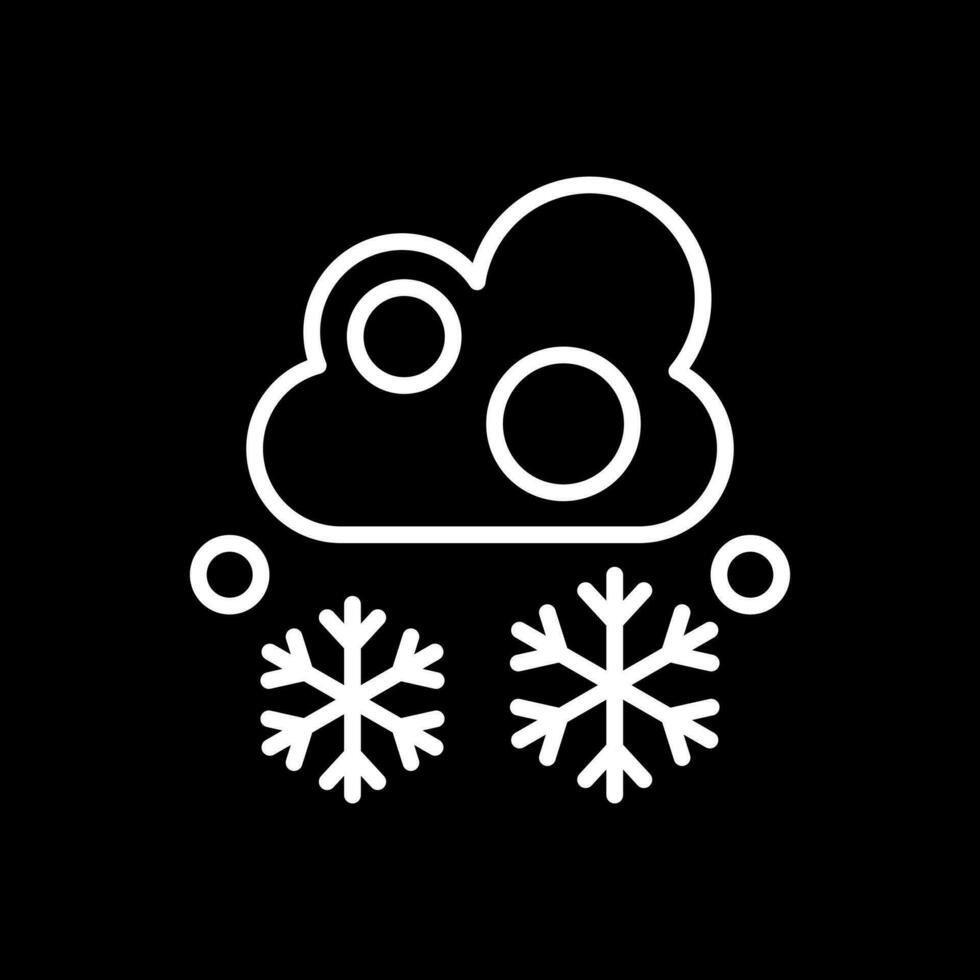 Schneefall Vektor Symbol Design