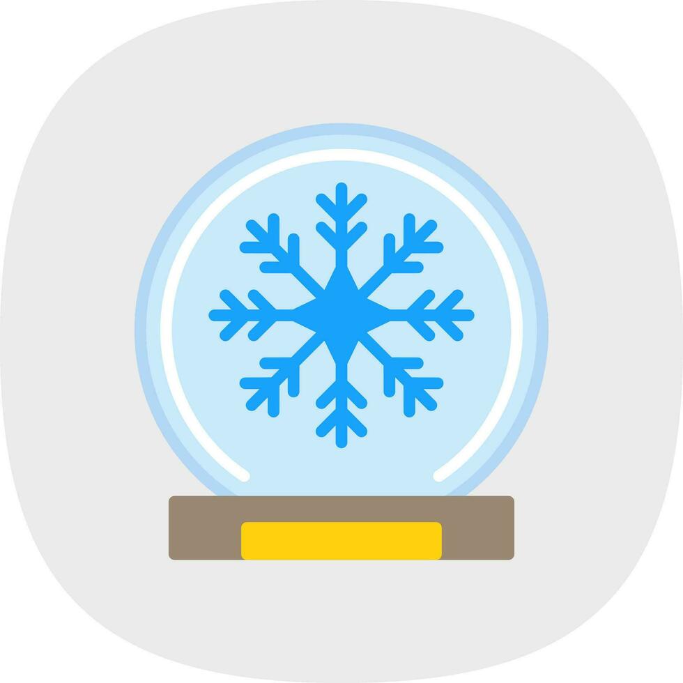 Schnee Globus Vektor Symbol Design