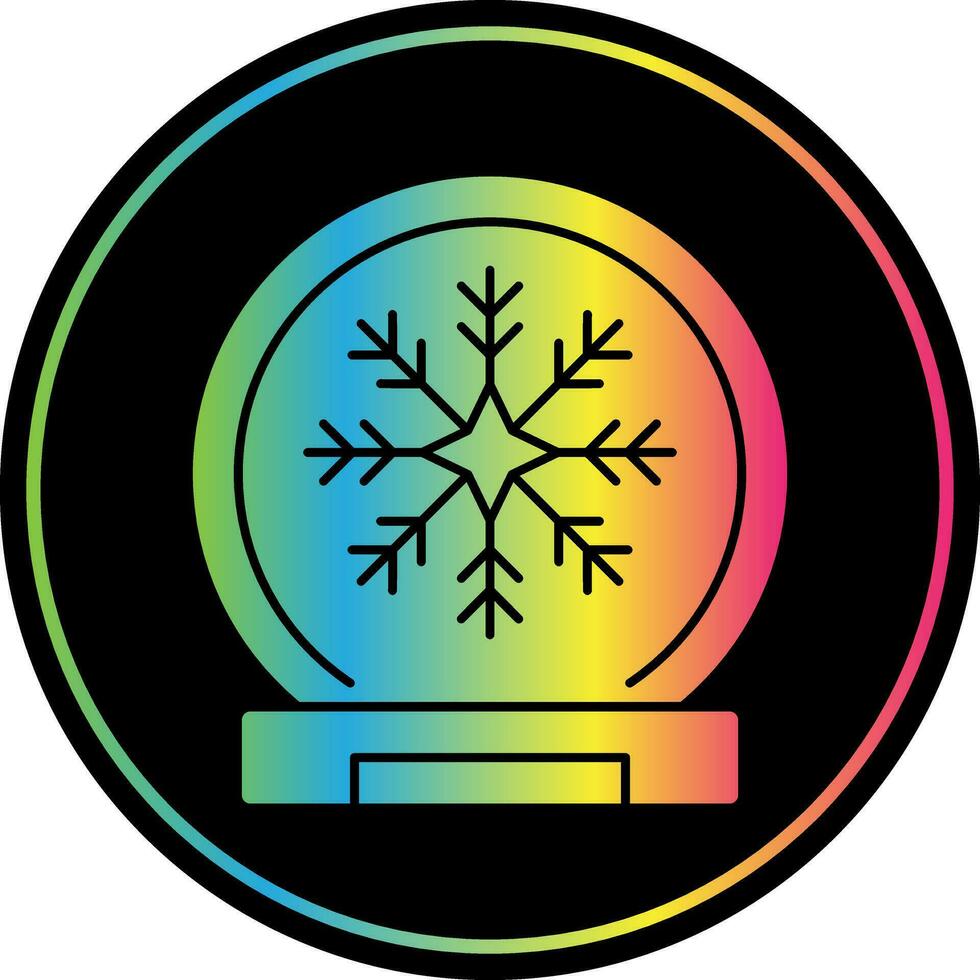 Schnee Globus Vektor Symbol Design