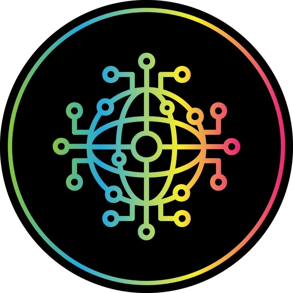 global Netzwerk Vektor Symbol Design