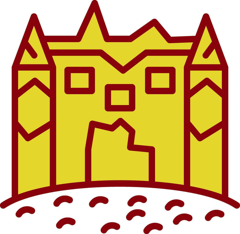 Eis Schloss Vektor Symbol Design