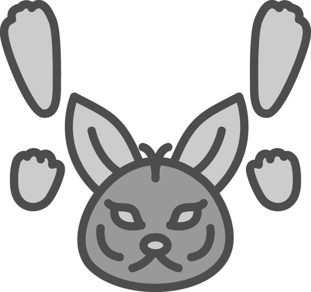 Arktis Hase Spuren Vektor Symbol Design