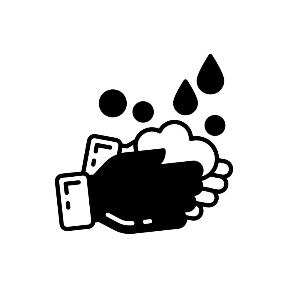 waschen Hand Symbol im Vektor. Illustration vektor