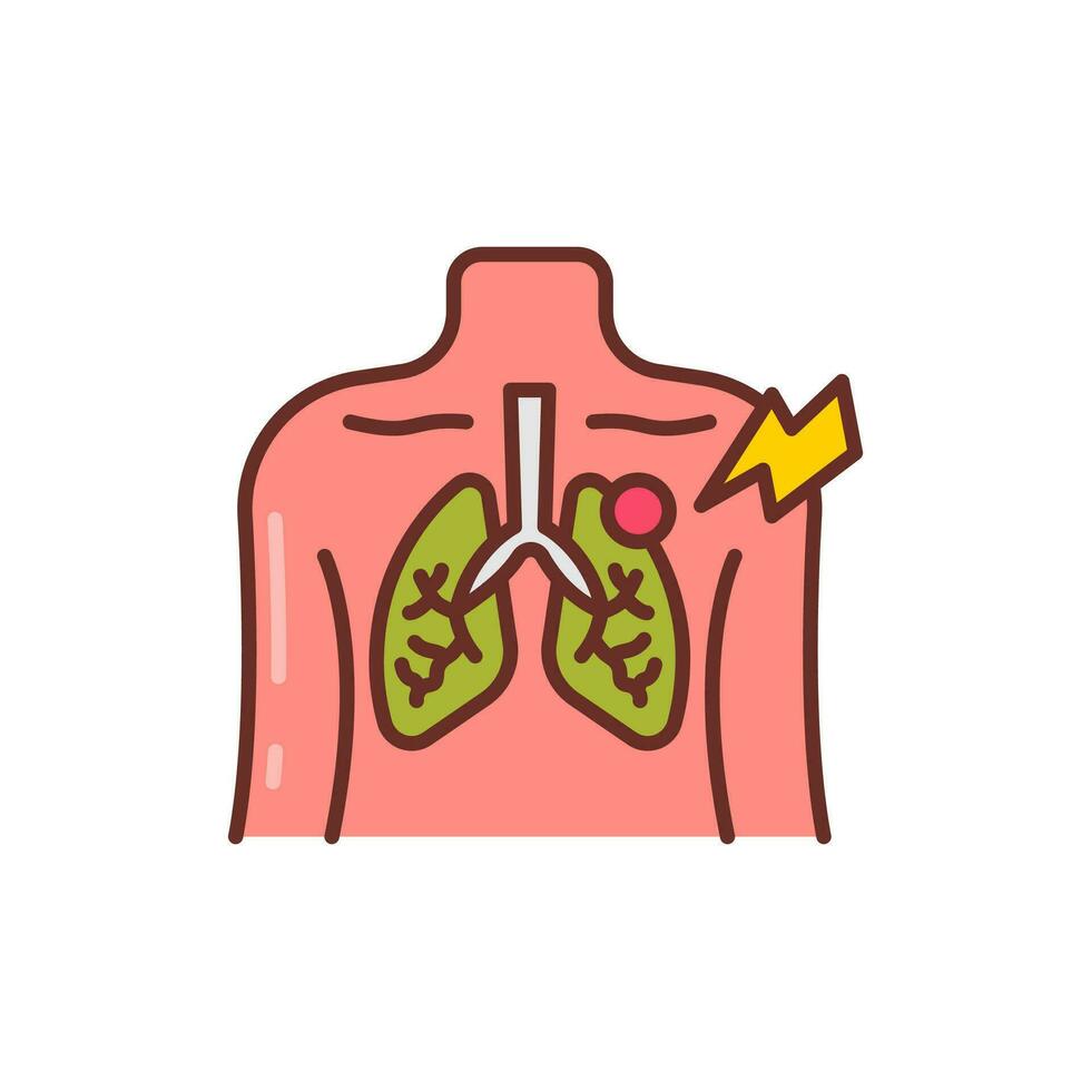 lunginflammation ikon i vektor. illustration vektor