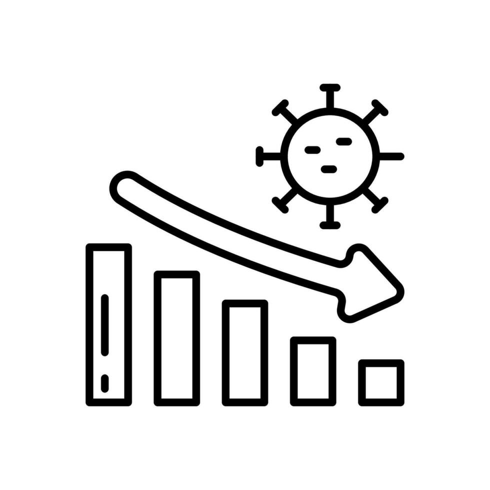 Coronavirus Krise Symbol im Vektor. Illustration vektor