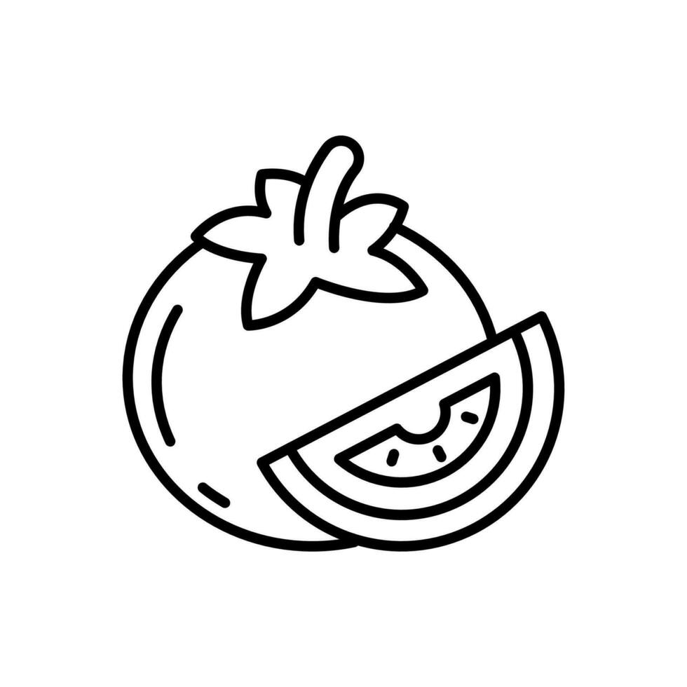 tomat ikon i vektor. illustration vektor