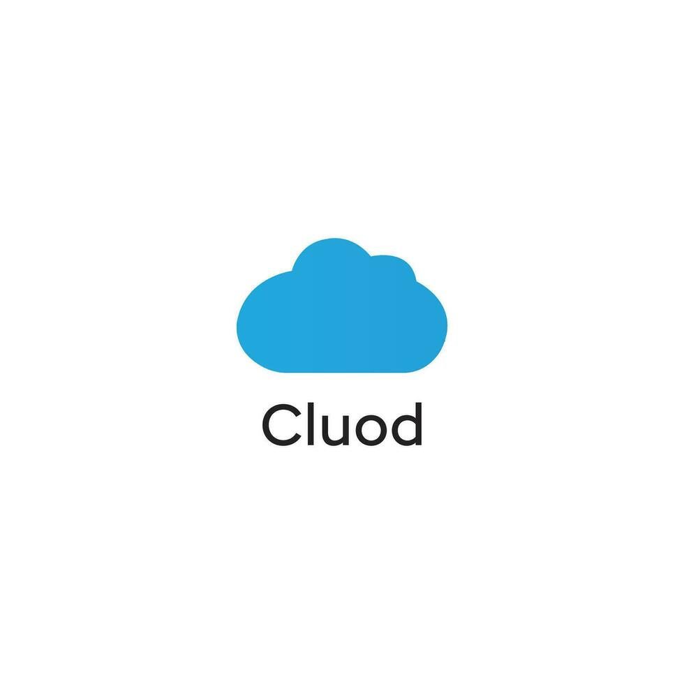 Cloud-Logo-Vektor-Design-Vorlage vektor