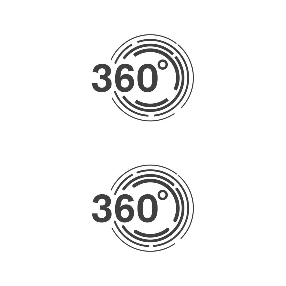 360 Kreisvektorikonen-Designillustration vektor