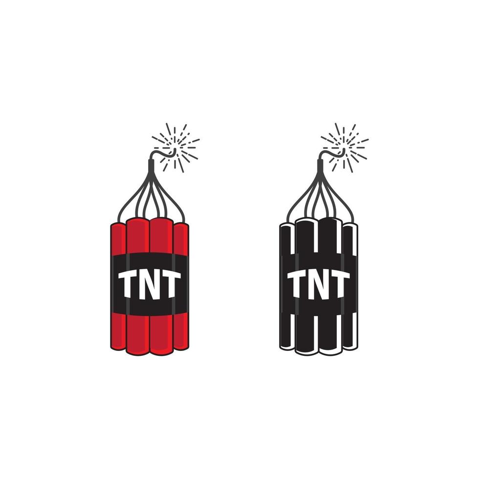 tnt bomb vektor ikon design