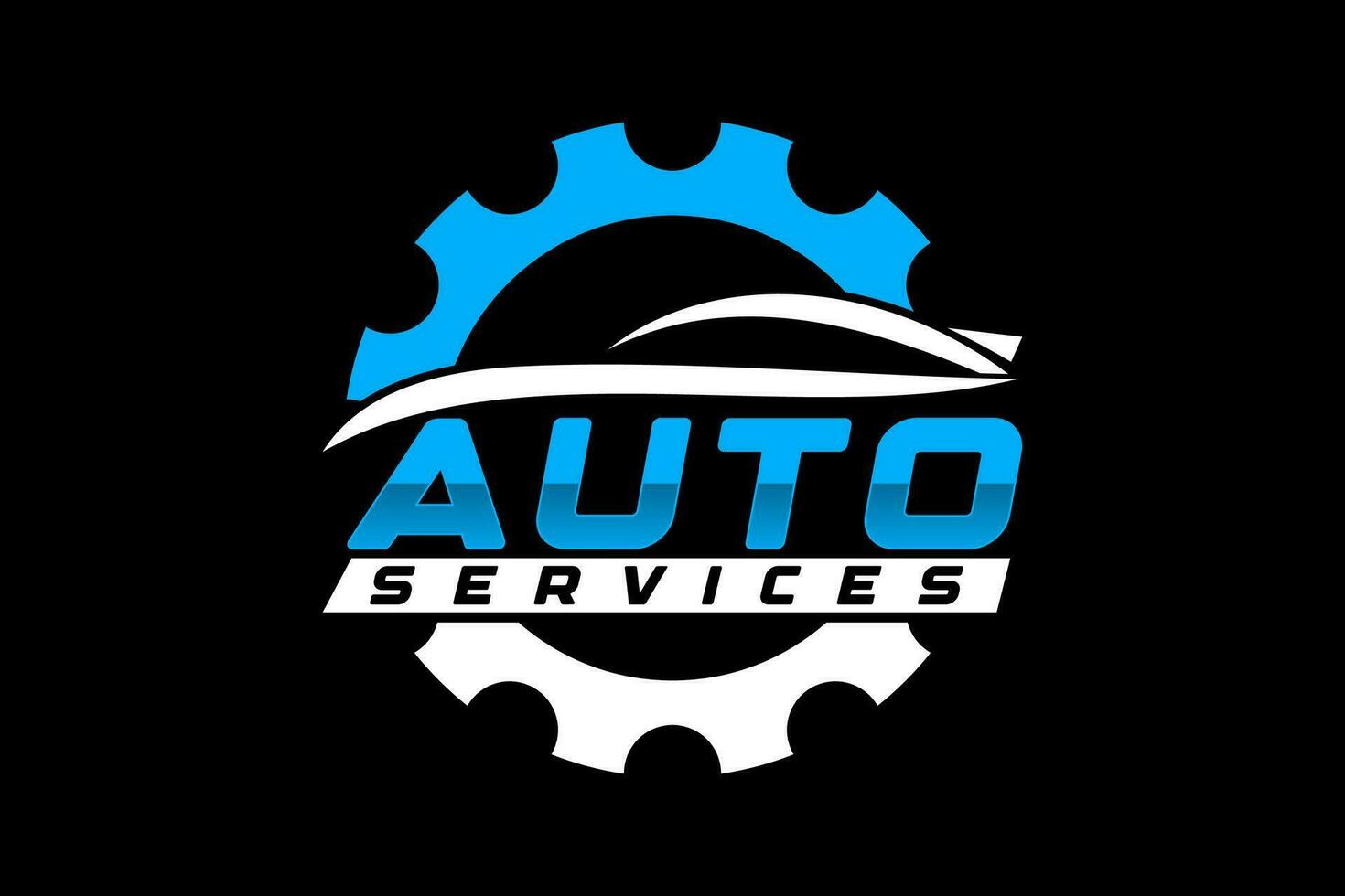 Autowerkstatt Premium-Konzept Logo-Design vektor