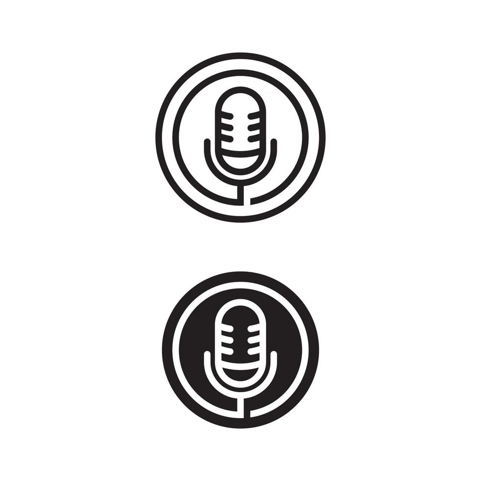 podcast vektor ikon design illustration