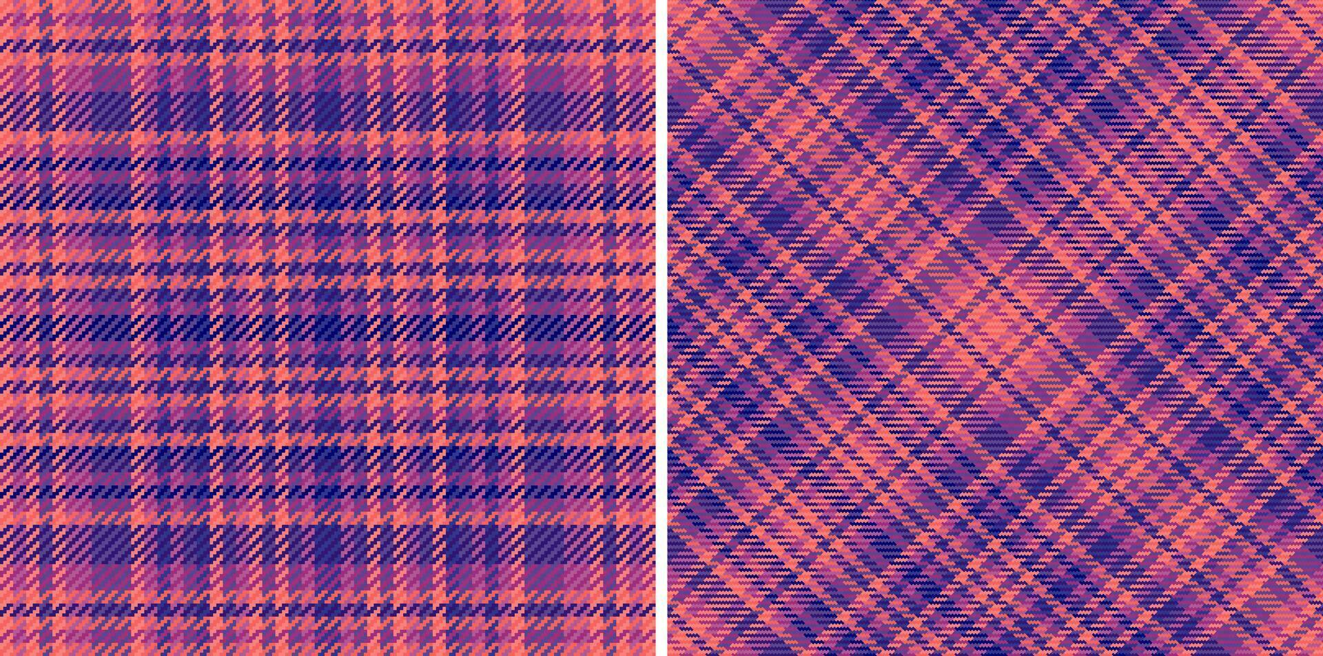 Plaid Textur Hintergrund von Vektor Textil- prüfen mit ein Stoff Tartan nahtlos Muster.