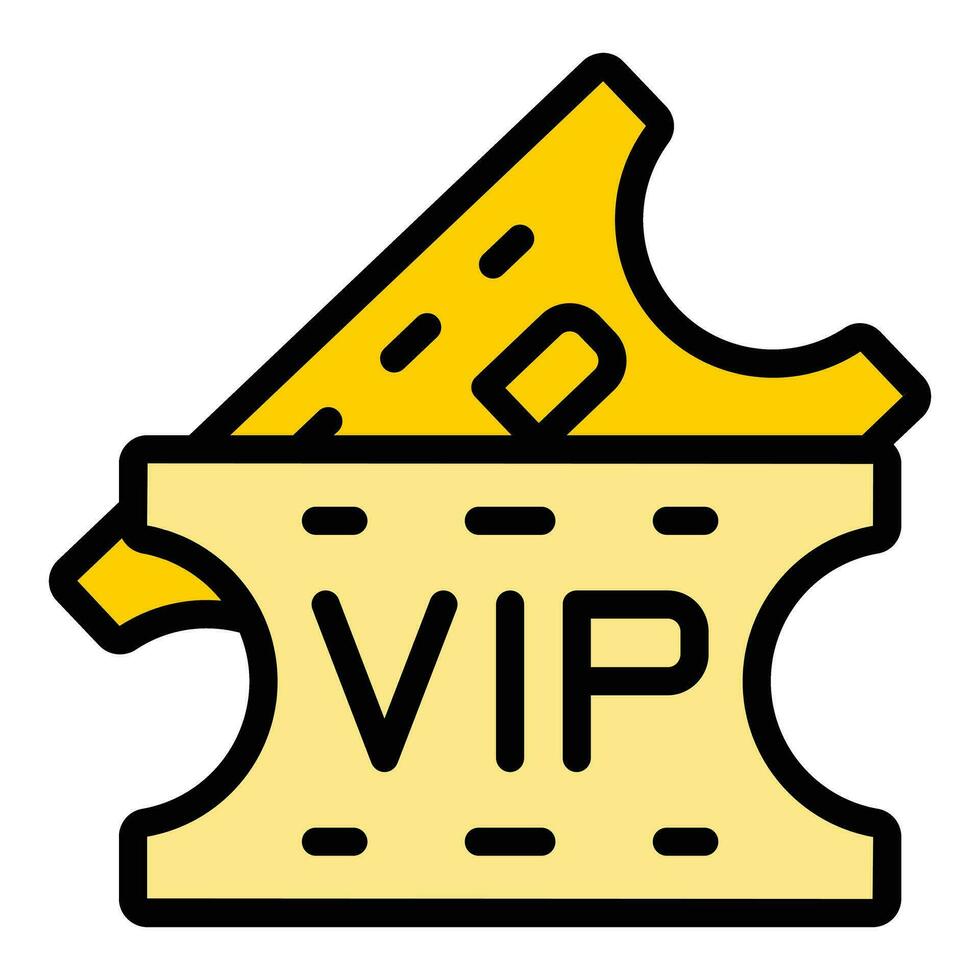 vip Veranstaltung Tickets Symbol Vektor eben