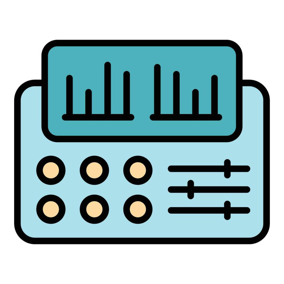 Synthesizer Instrument Symbol Vektor eben