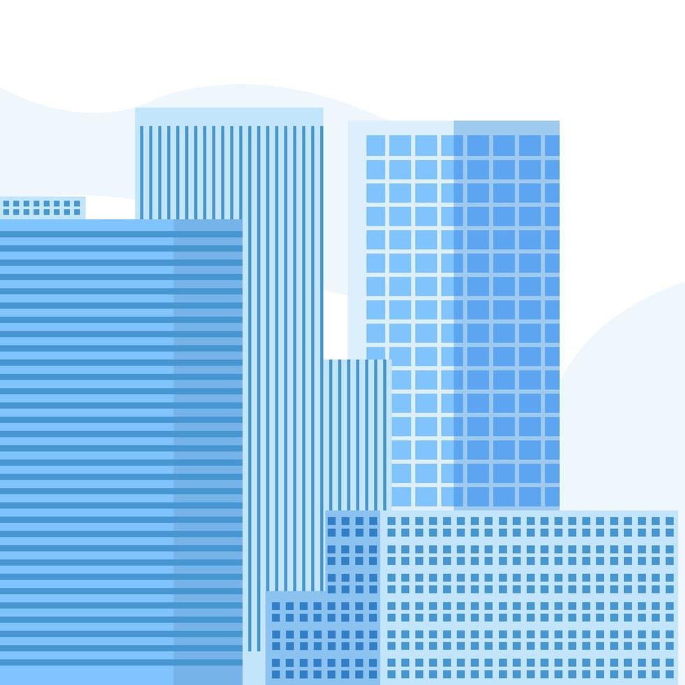 mordern blå byggnad design vektorillustration. torn med himmel bakgrund vektor