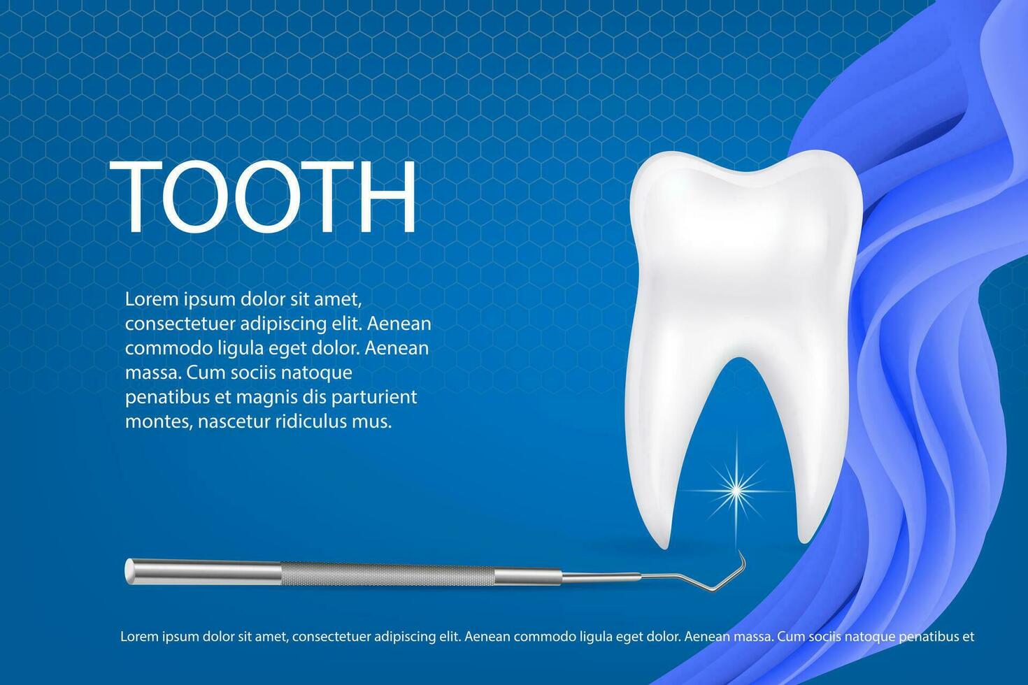 vektor 3d realistisk dental inspektion spegel för tänder med tand ikon närbild isolerat på vit bakgrund.