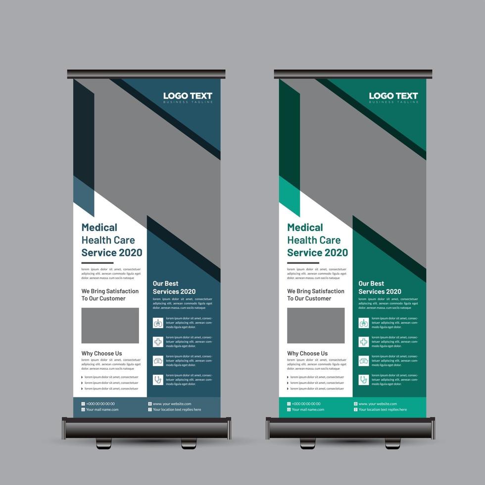 medizinisches Roll-up-Banner vektor