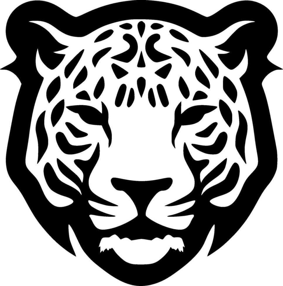 Leopard - - minimalistisch und eben Logo - - Vektor Illustration