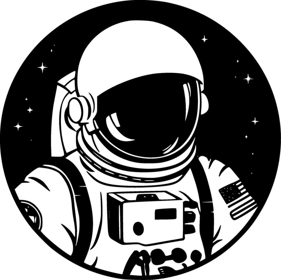 Astronaut - - hoch Qualität Vektor Logo - - Vektor Illustration Ideal zum T-Shirt Grafik