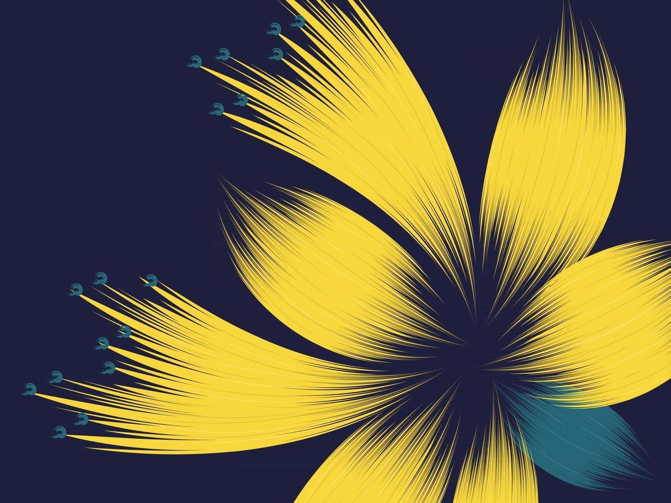 abstrakt blomma och bakgrund vektor