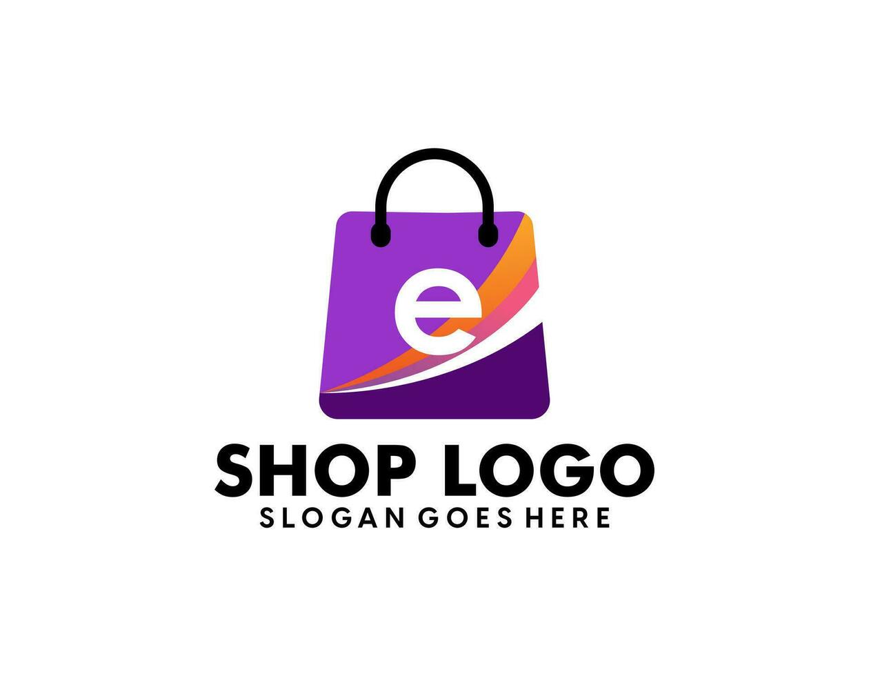 online Geschäft Logo Designs Vorlage. Illustration Vektor Grafik von Einkaufen Wagen und Geschäft Tasche Kombination Logo Design Konzept.