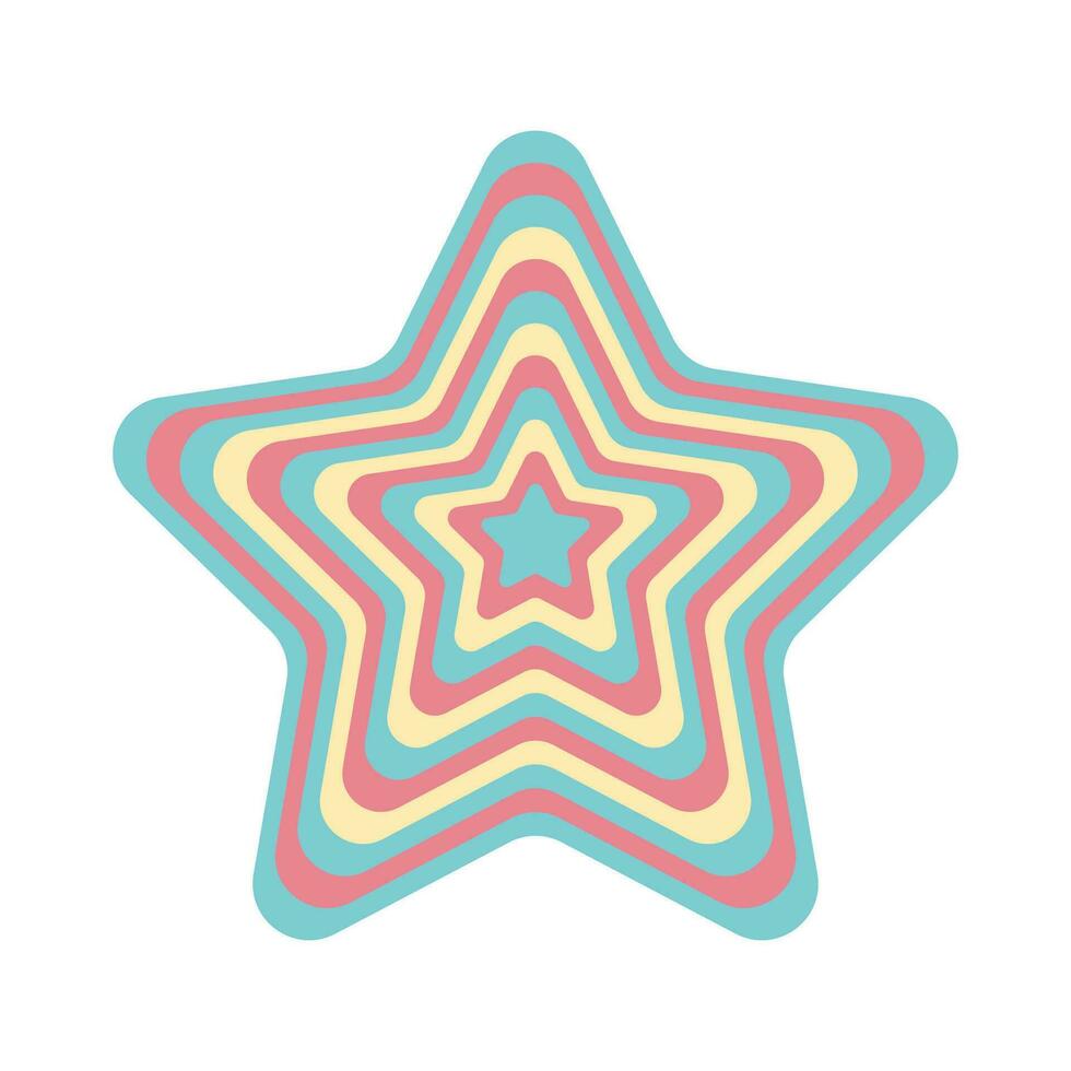 geometrisch Star groovig Hintergrund rahmen, Figur. Vektor