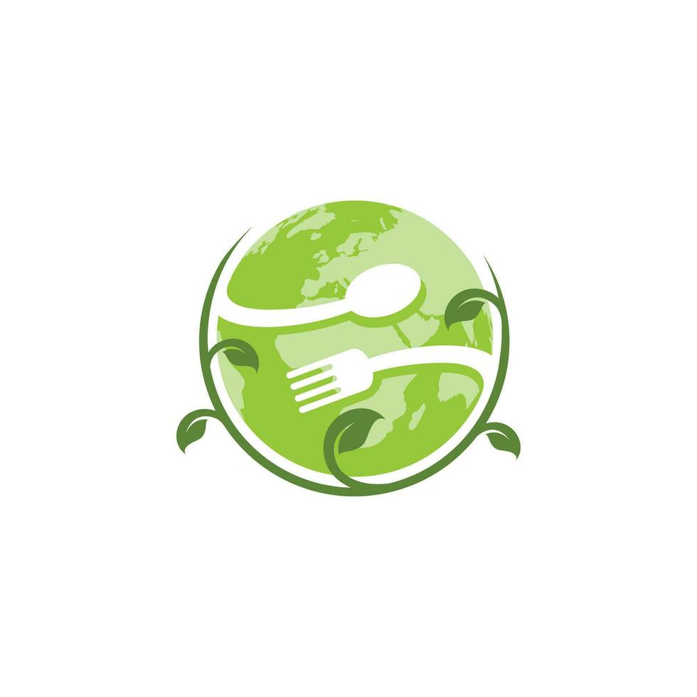 Pflanze basierend vegan Essen Logo vektor