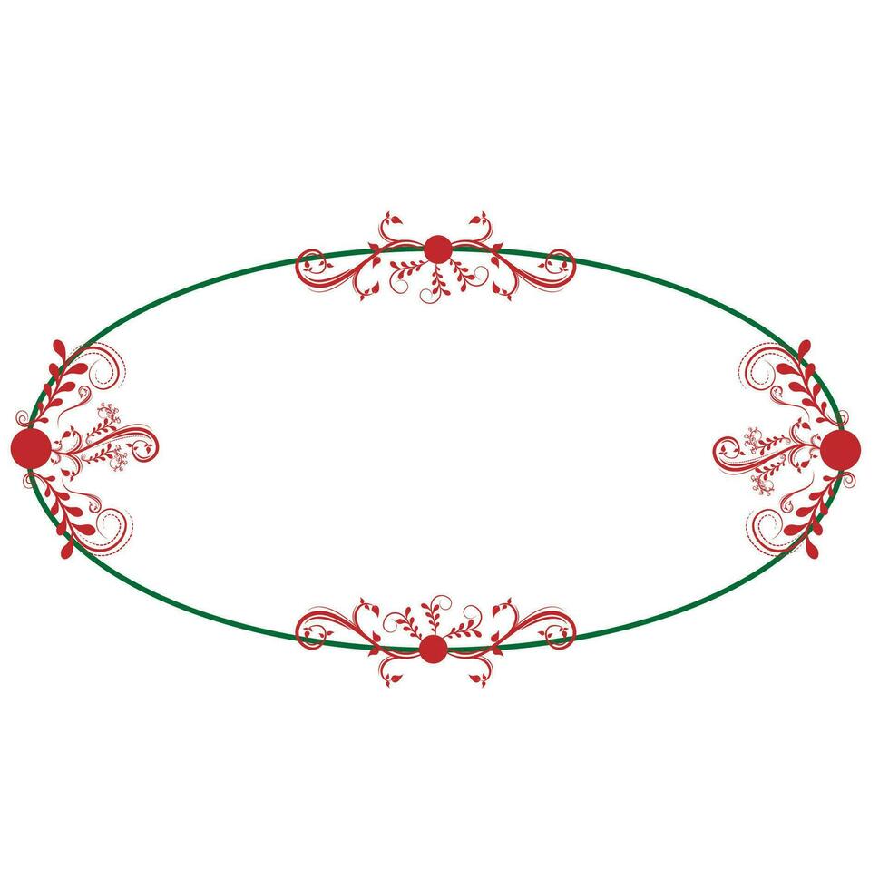 skönhet blommig ram form illustration design vektor