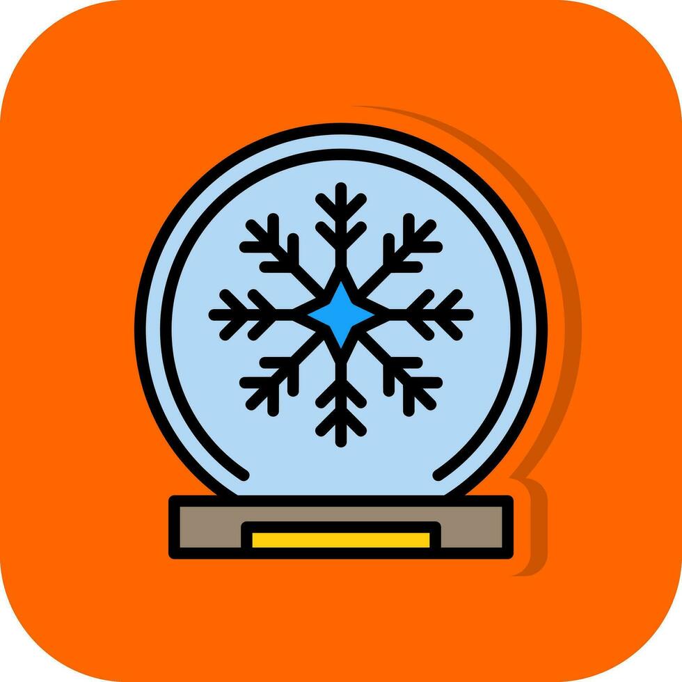 Schnee Globus Vektor Symbol Design