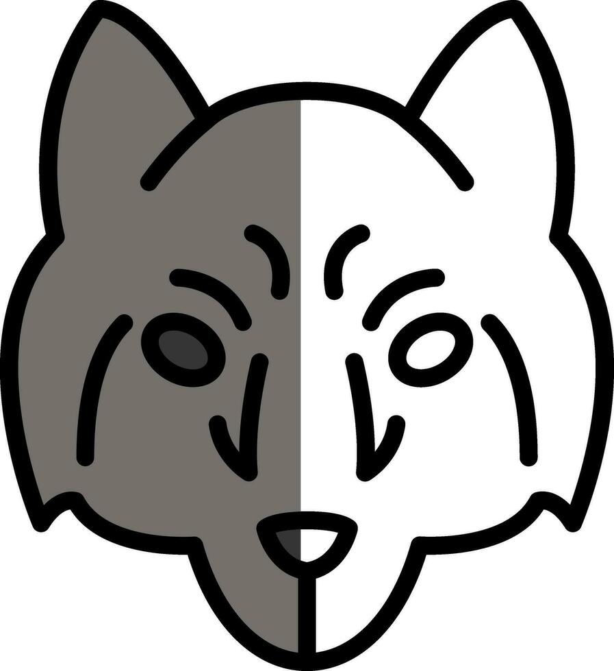 Arktis Wolf Vektor Symbol Design