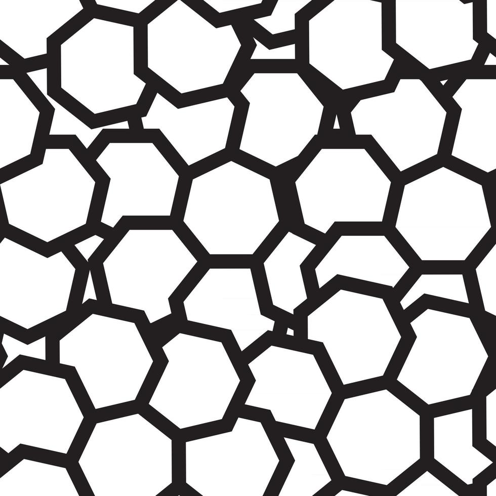 nahtloses Muster des schwarzen und weißen geometrischen abstrakten Hintergrundes. Vektor-Illustration vektor