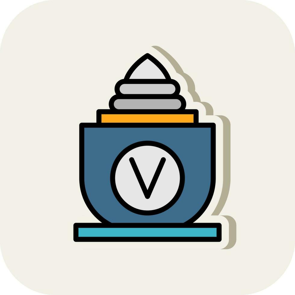 Vase-Vektor-Icon-Design vektor