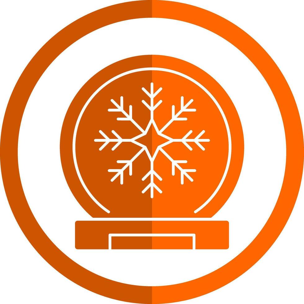 Schnee Globus Vektor Symbol Design