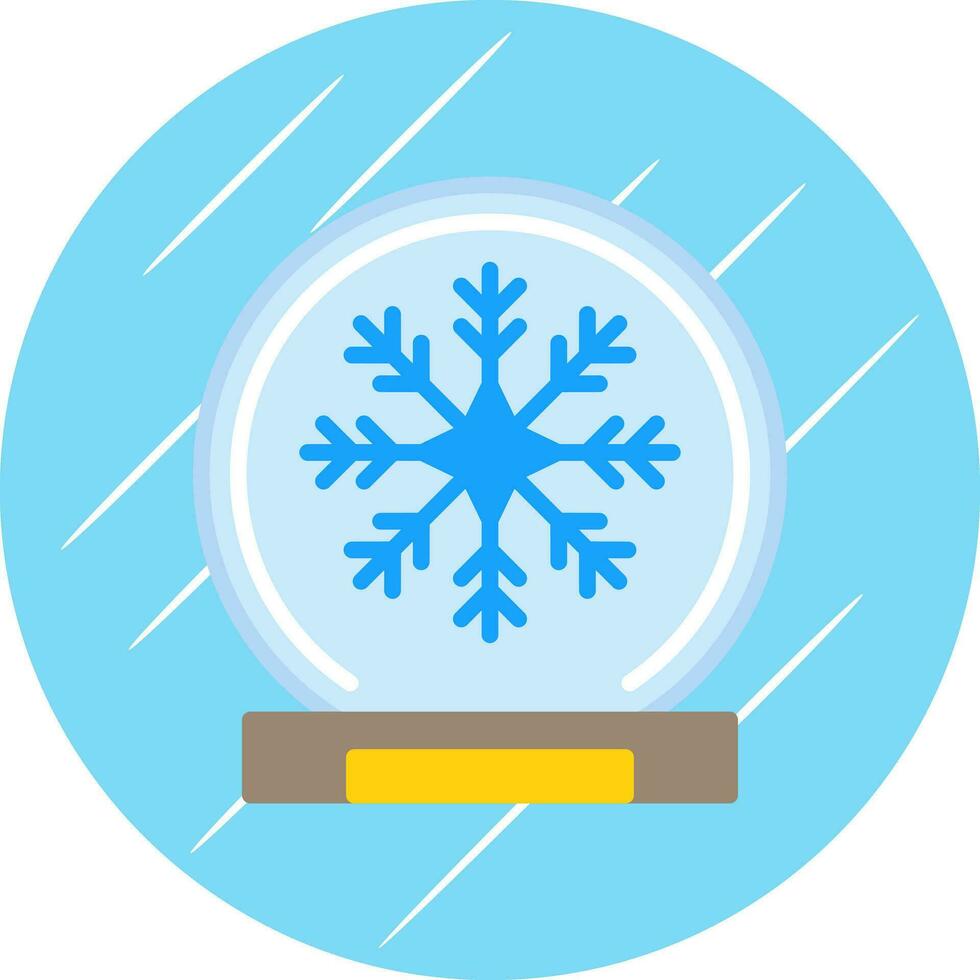 Schnee Globus Vektor Symbol Design