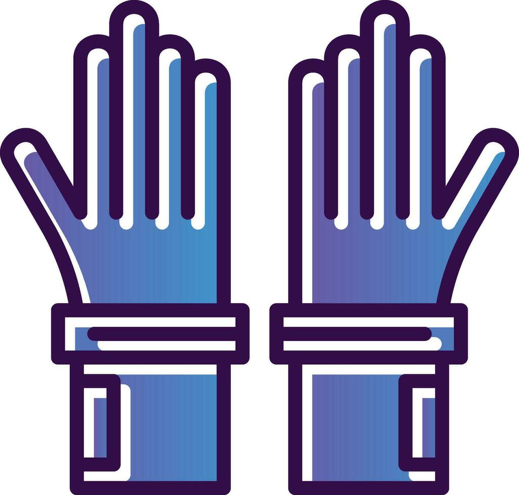 Handschuhe-Vektor-Icon-Design vektor