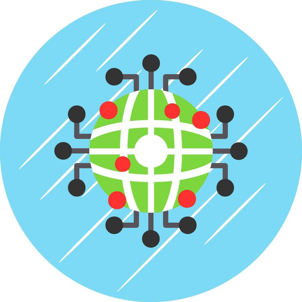 global Netzwerk Vektor Symbol Design