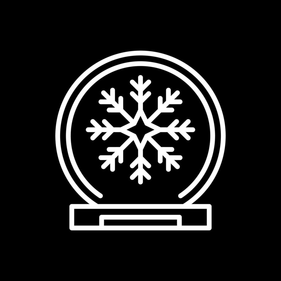 Schnee Globus Vektor Symbol Design