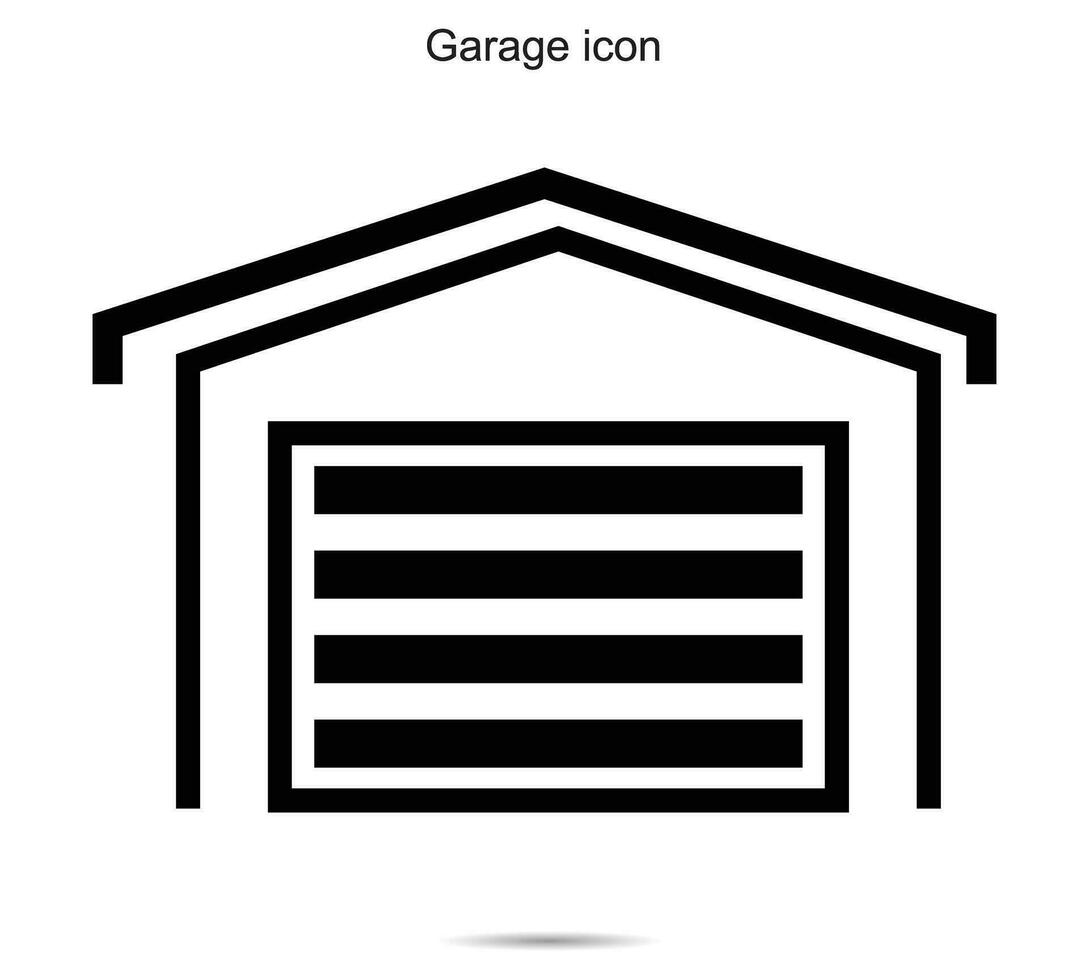 garage ikon, vektor illustration.