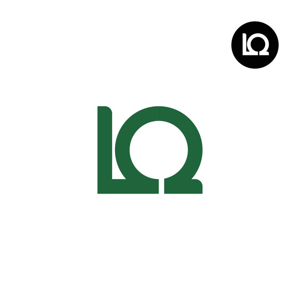 Brief lq Monogramm Logo Design einzigartig vektor
