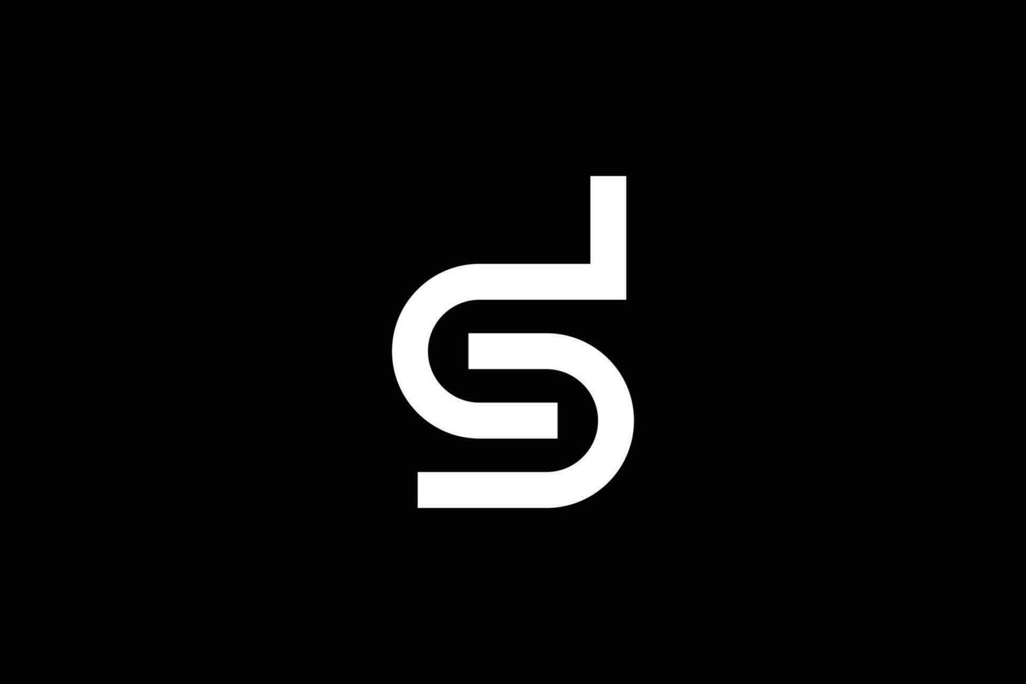 kreativ und minimalistisch Initiale Brief d s Logo Design Vorlage vektor