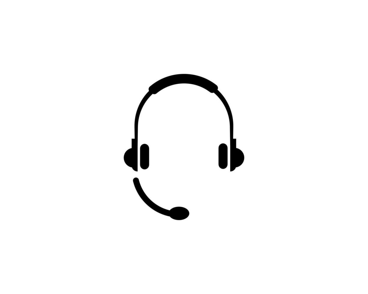 headsetet ikon vektor illustration logotyp mall för många ändamål. isolerat på vit bakgrund